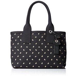 Marc Jacobs $278 Embroidered Lemons Black Canvas Weekender Tote Bag Purse ANB